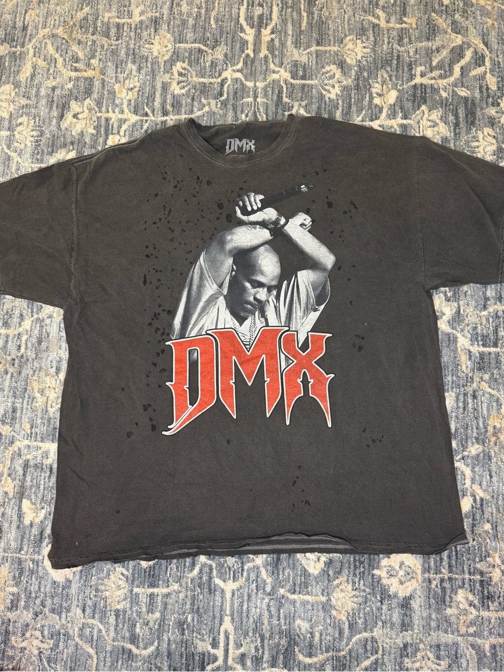 NWOT DMX Charcoal Washed Distressed Graphic
T-Shirt Size 1X